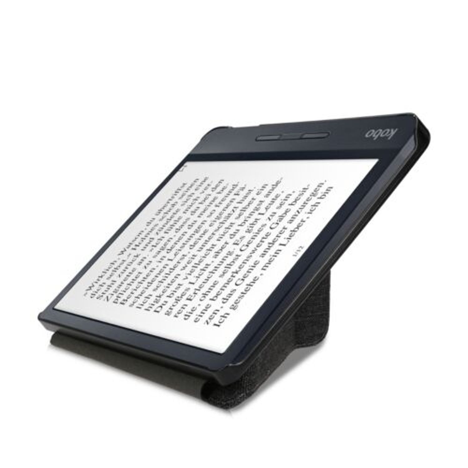 Husa pentru Kobo Libra H2O, Textil, Gri, 52460.19 fotografia produsului View 8 L