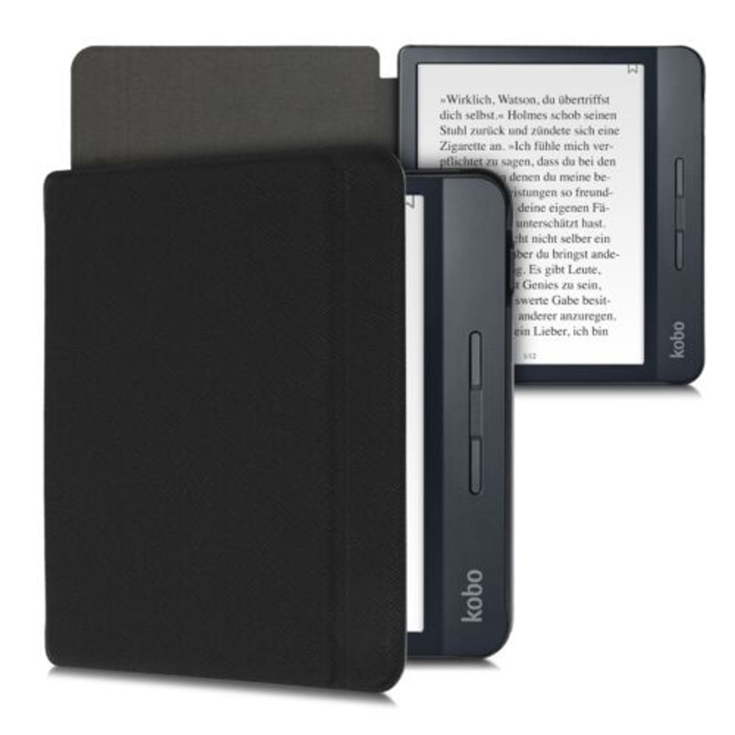 Husa pentru Kobo Libra H2O, Piele ecologica, Negru, 50541.01 fotografia produsului View 2 L