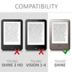 Husa pentru Tolino Shine, Piele ecologica, Multicolor, 28120.26 fotografia produsului View 6 S
