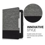 Husa pentru Tolino Shine 2 HD, Textil, Gri, 36167.19 fotografia produsului View 3 S