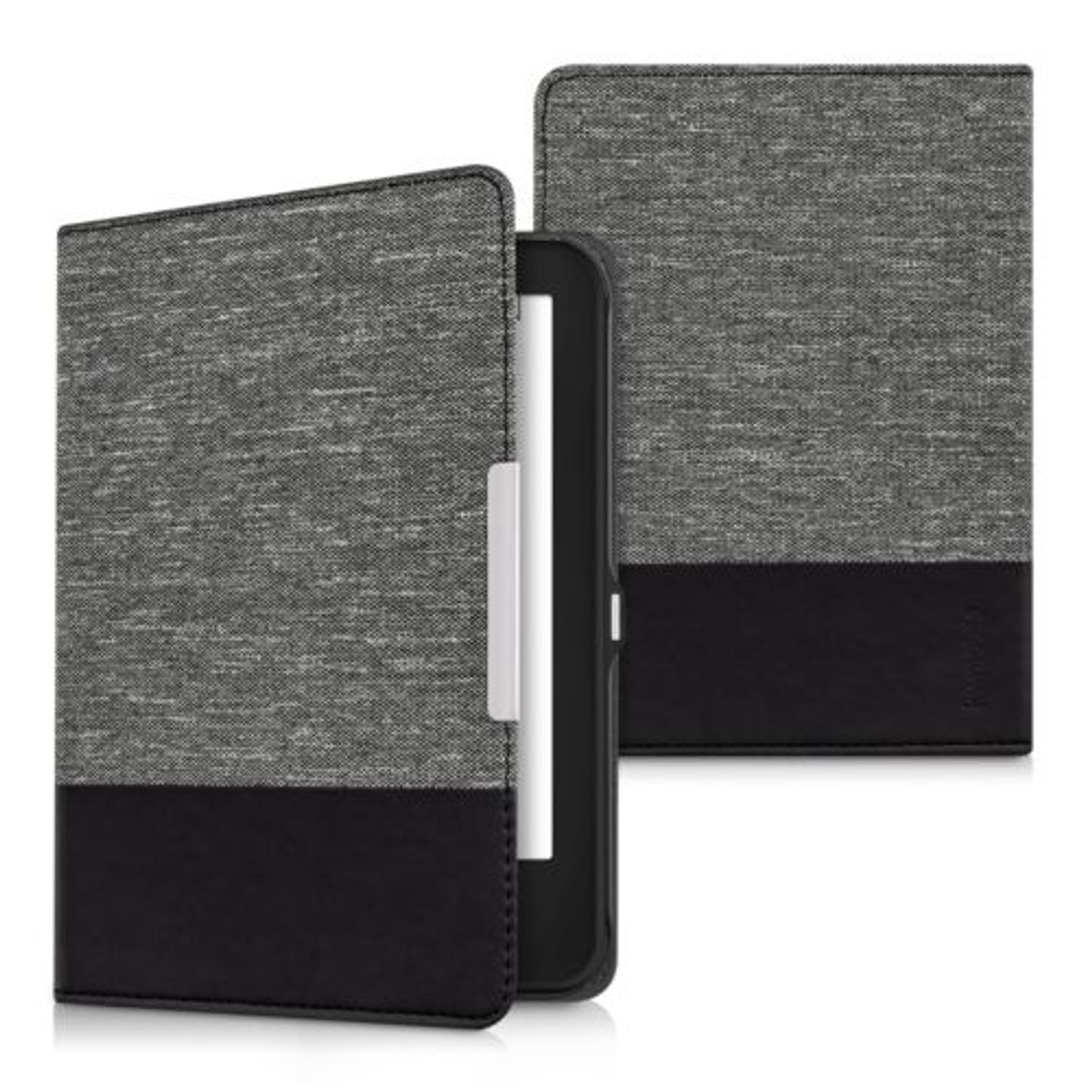 Husa pentru Tolino Shine 2 HD, Textil, Gri, 36167.19 fotografia produsului View 2 L