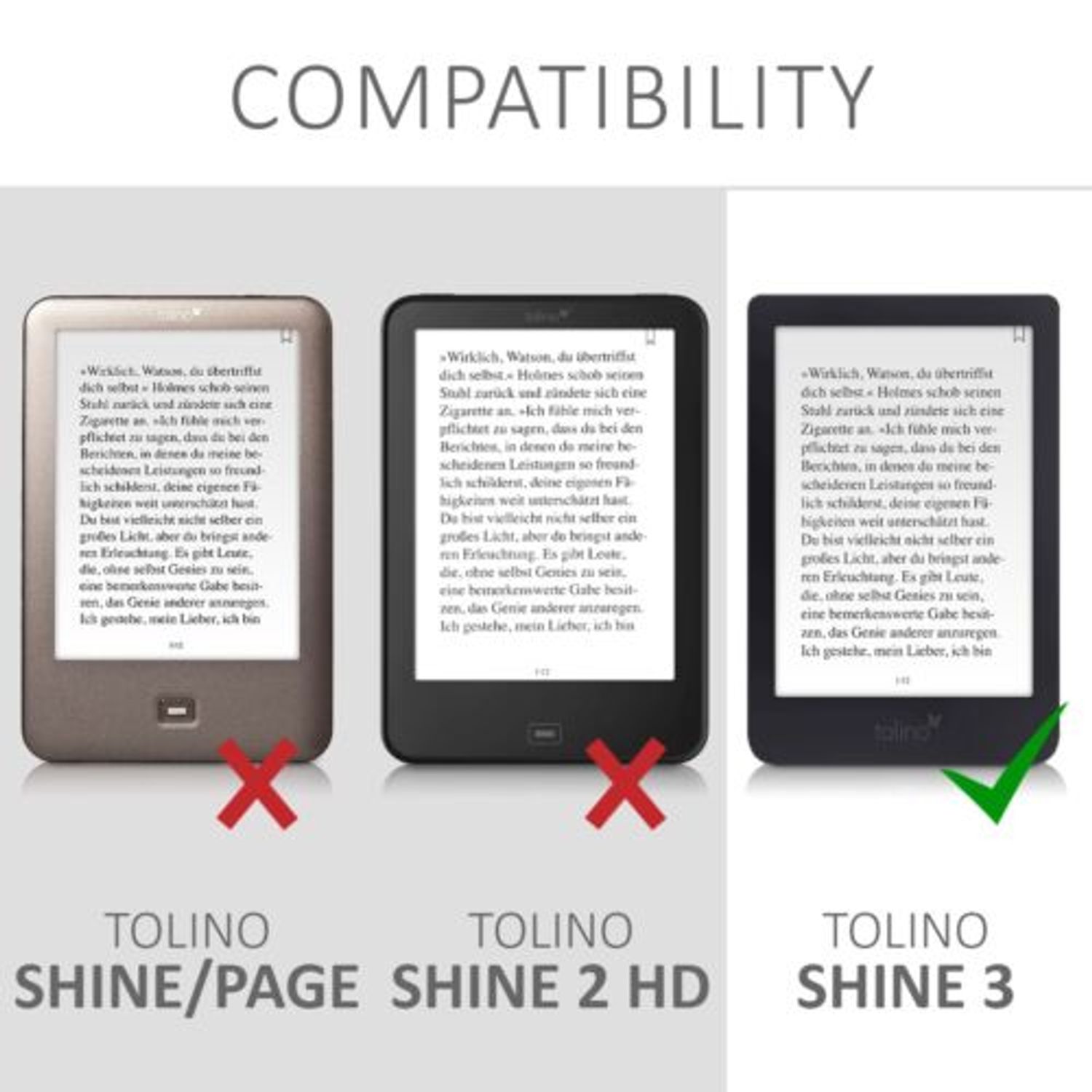Husa pentru Tolino Shine 3, Piele ecologica, Multicolor, 47831.05 fotografia produsului View 6 L