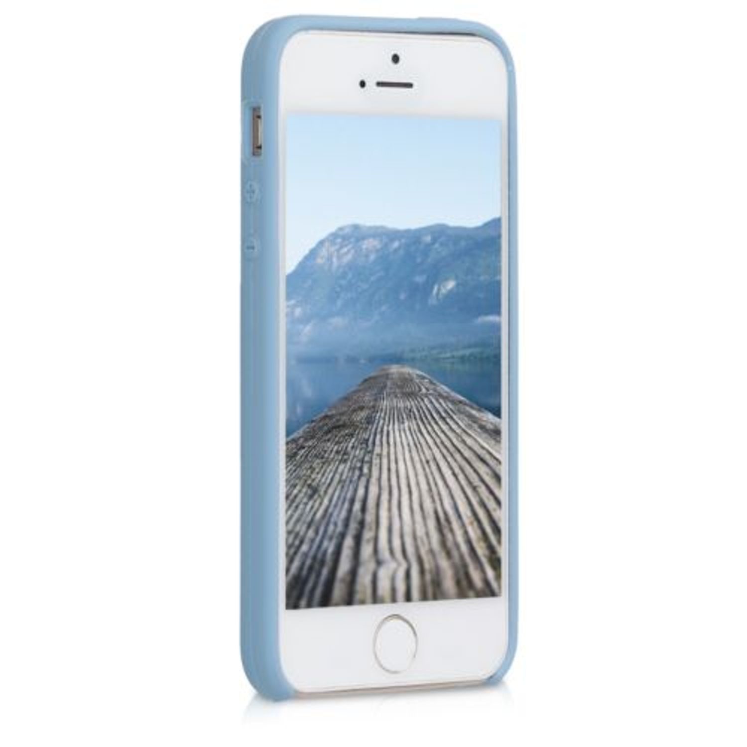 Husa pentru Apple iPhone 5/iPhone 5s/iPhone SE, Silicon, Albastru, 42766.161 fotografia produsului View 3 L