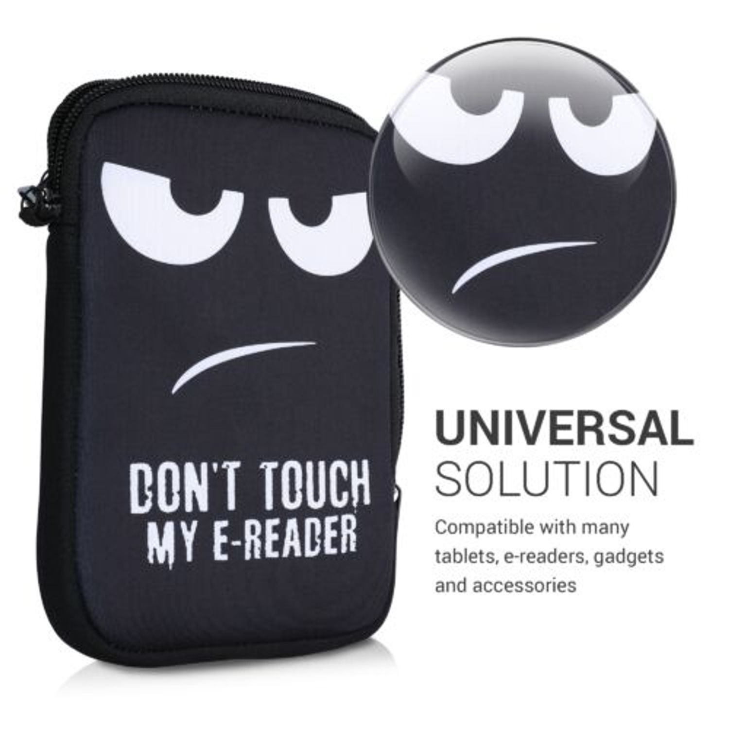 Husa universala pentru eBook reader, Textil, Negru, 50335.03 fotografia produsului View 5 L
