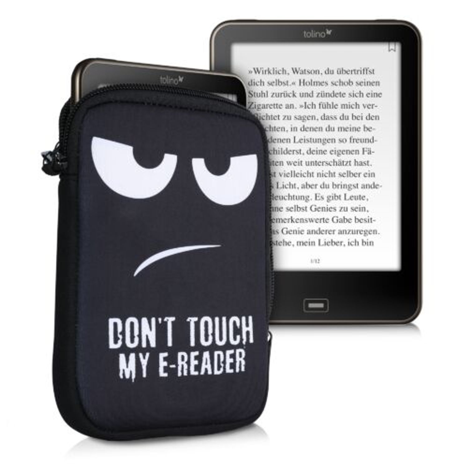 Husa universala pentru eBook reader, Textil, Negru, 50335.03 fotografia produsului View 2 L
