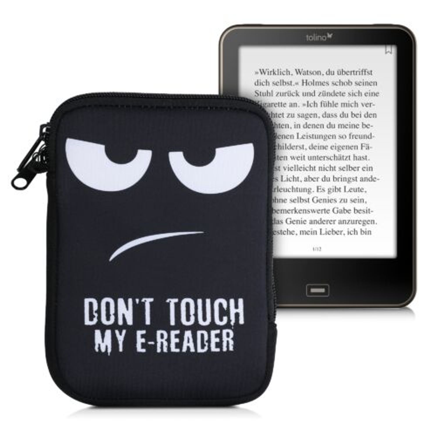 Husa universala pentru eBook reader, Textil, Negru, 50335.03 fotografia produsului