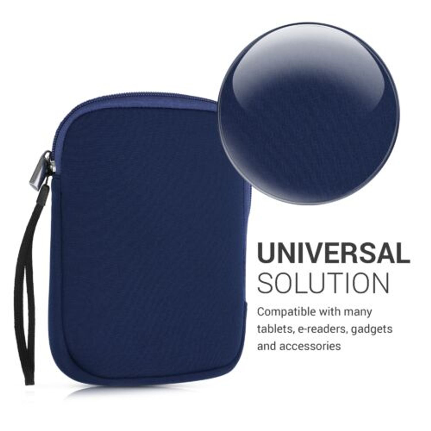Husa universala pentru eBook reader, Textil, Albastru, 50334.17 fotografia produsului View 5 L