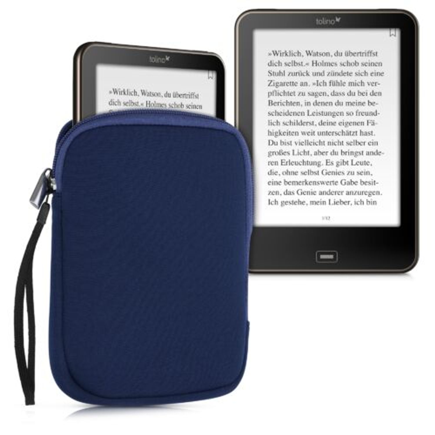 Husa universala pentru eBook reader, Textil, Albastru, 50334.17 fotografia produsului View 2 L