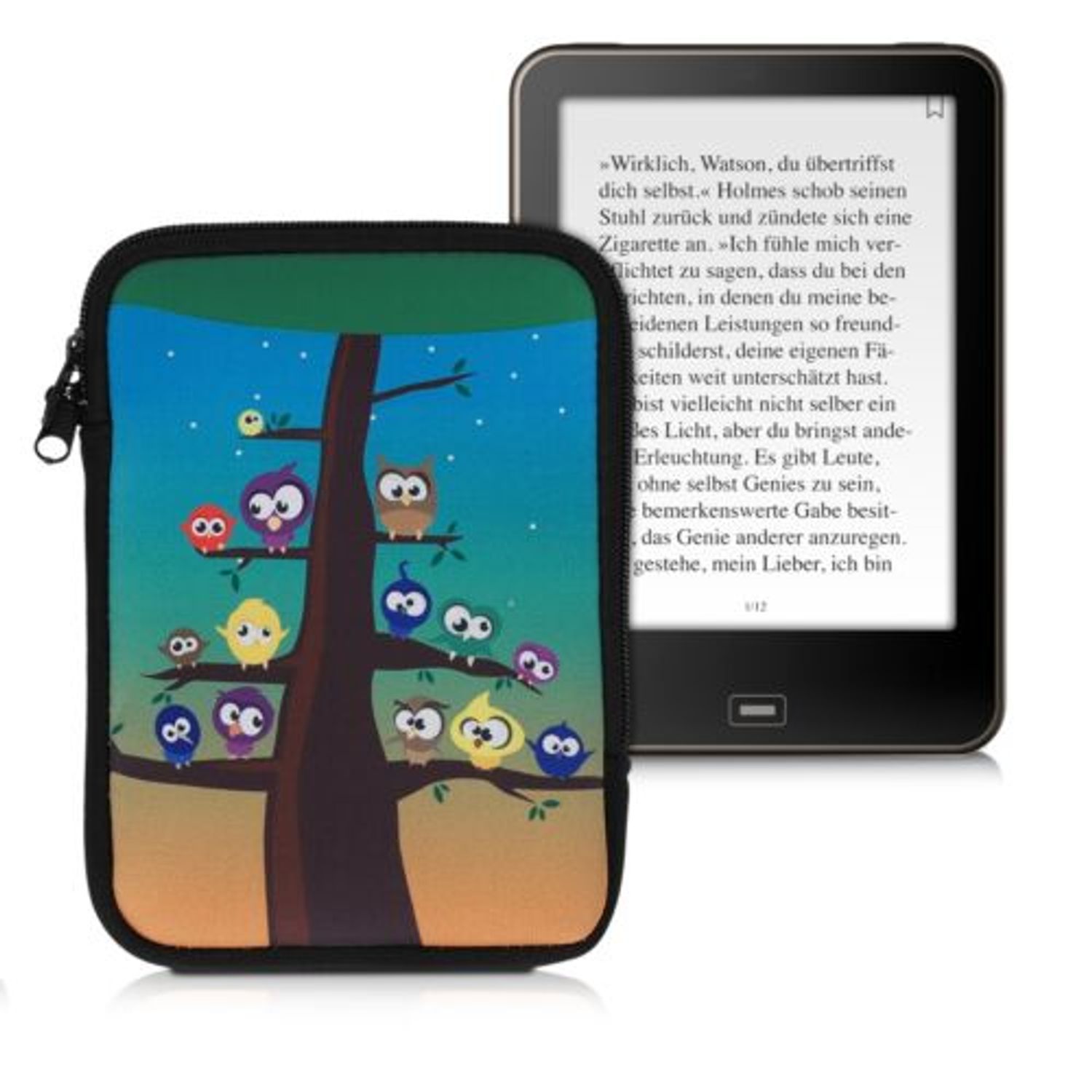 Husa universala pentru eBook reader, Textil, Multicolor, 50335.02 fotografia produsului