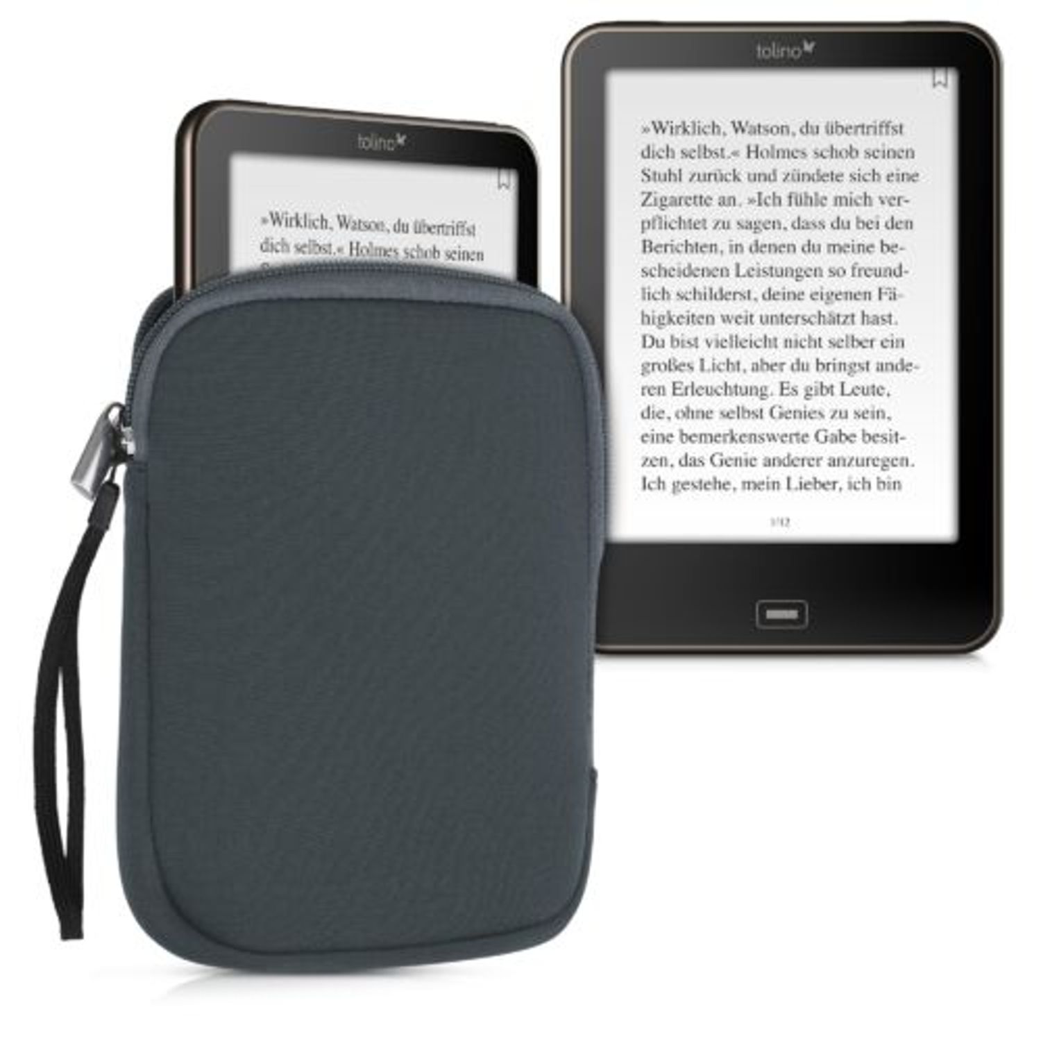 Husa universala pentru eBook reader, Textil, Gri, 50334.22 fotografia produsului View 2 L