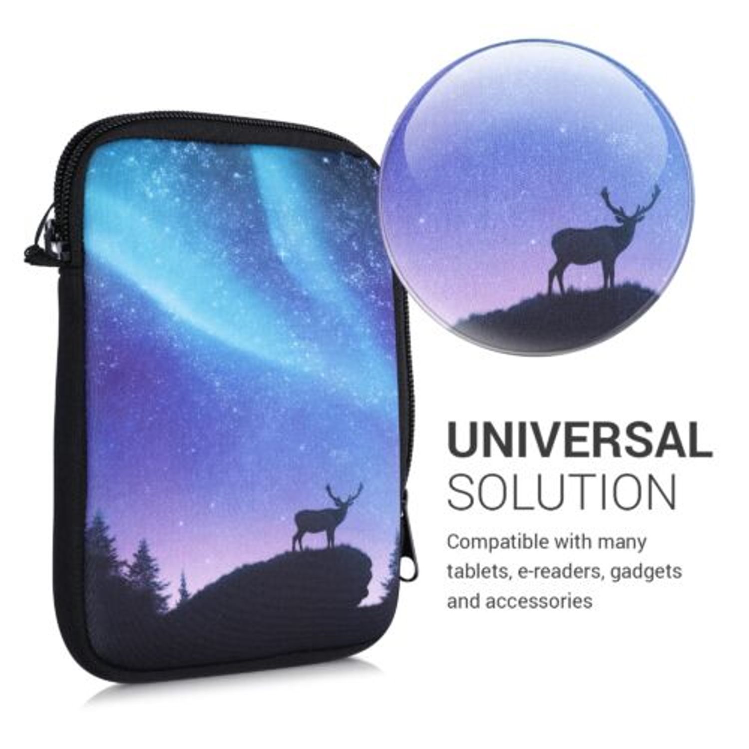 Husa universala pentru eBook reader, Textil, Multicolor, 50335.04 fotografia produsului View 4 L