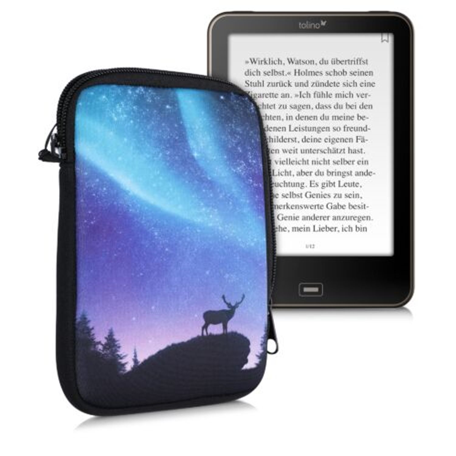 Husa universala pentru eBook reader, Textil, Multicolor, 50335.04 fotografia produsului View 2 L