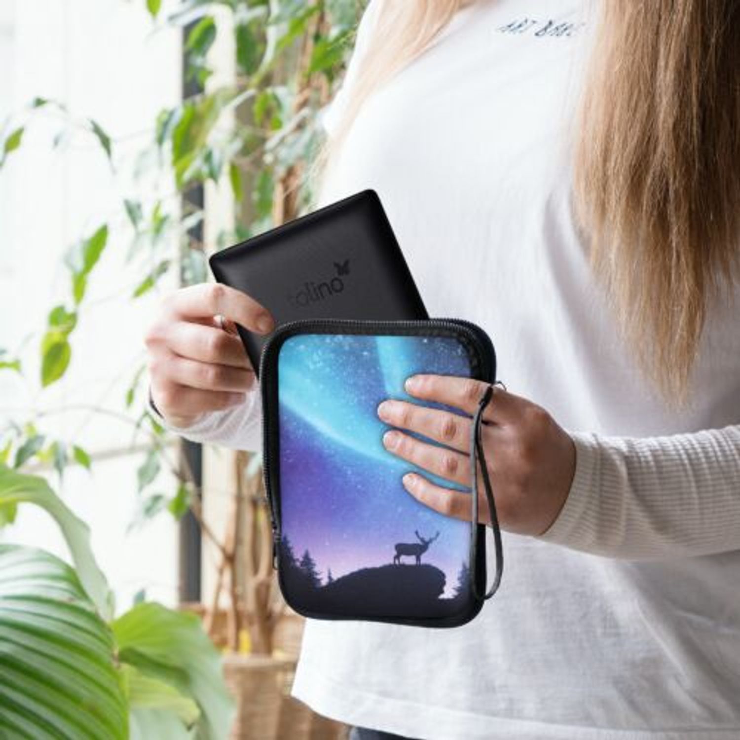 Husa universala pentru eBook reader, Textil, Multicolor, 50335.04 fotografia produsului View 6 L