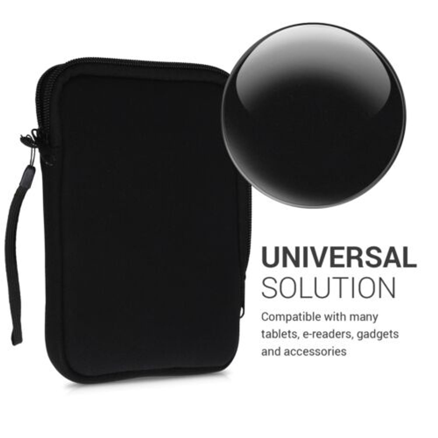 Husa universala pentru eBook reader, Textil, Negru, 50334.01 fotografia produsului View 5 L