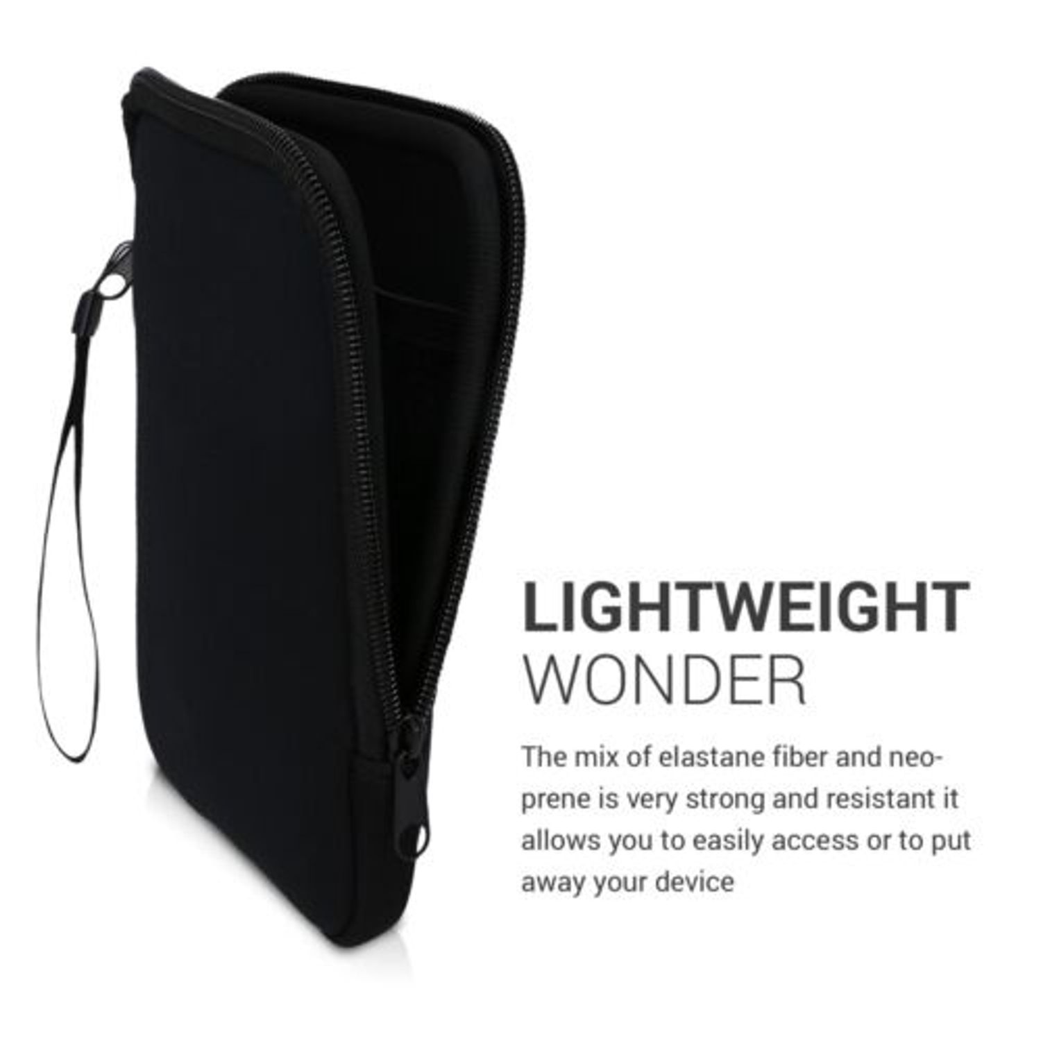 Husa universala pentru eBook reader, Textil, Negru, 50334.01 fotografia produsului View 4 L