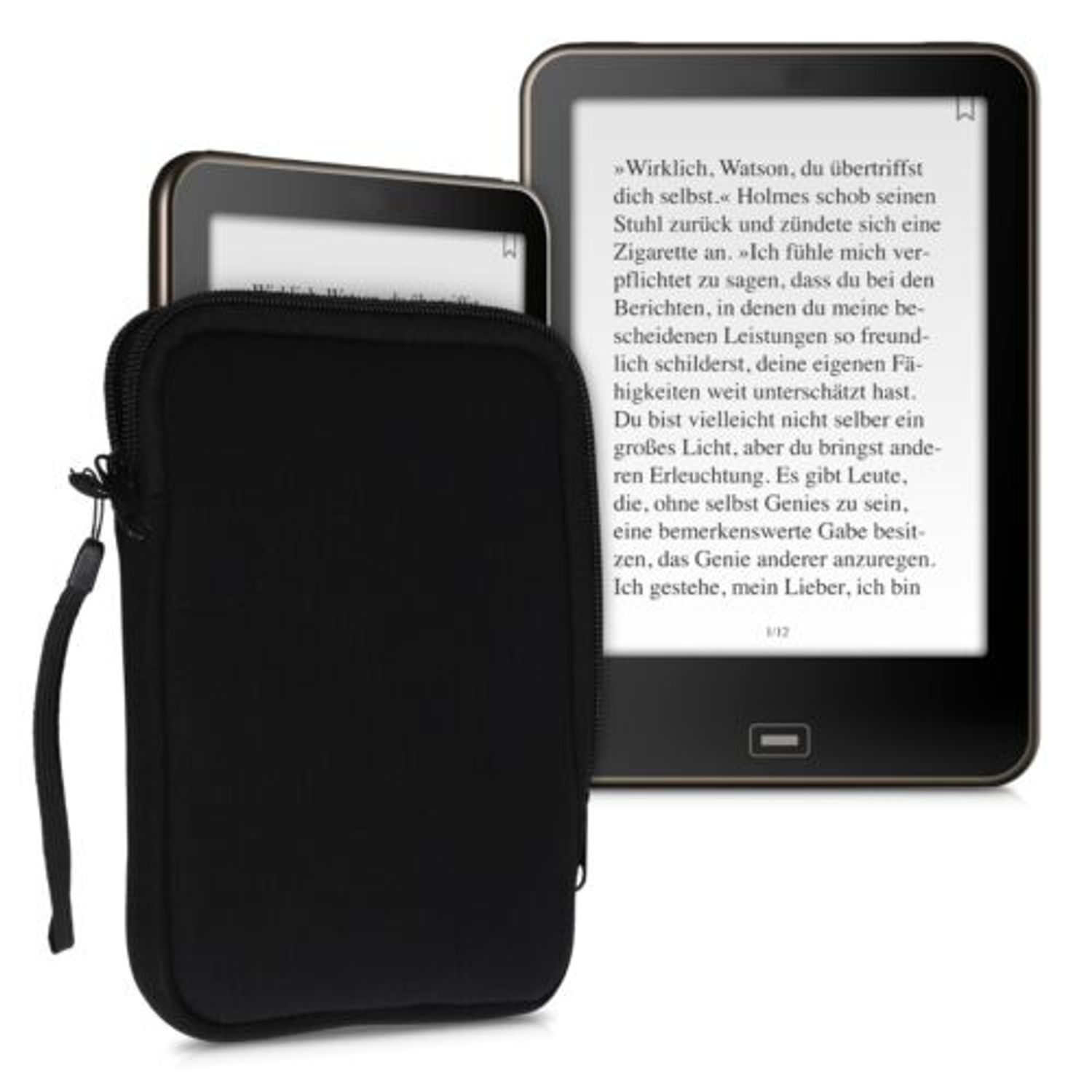 Husa universala pentru eBook reader, Textil, Negru, 50334.01 fotografia produsului View 2 L