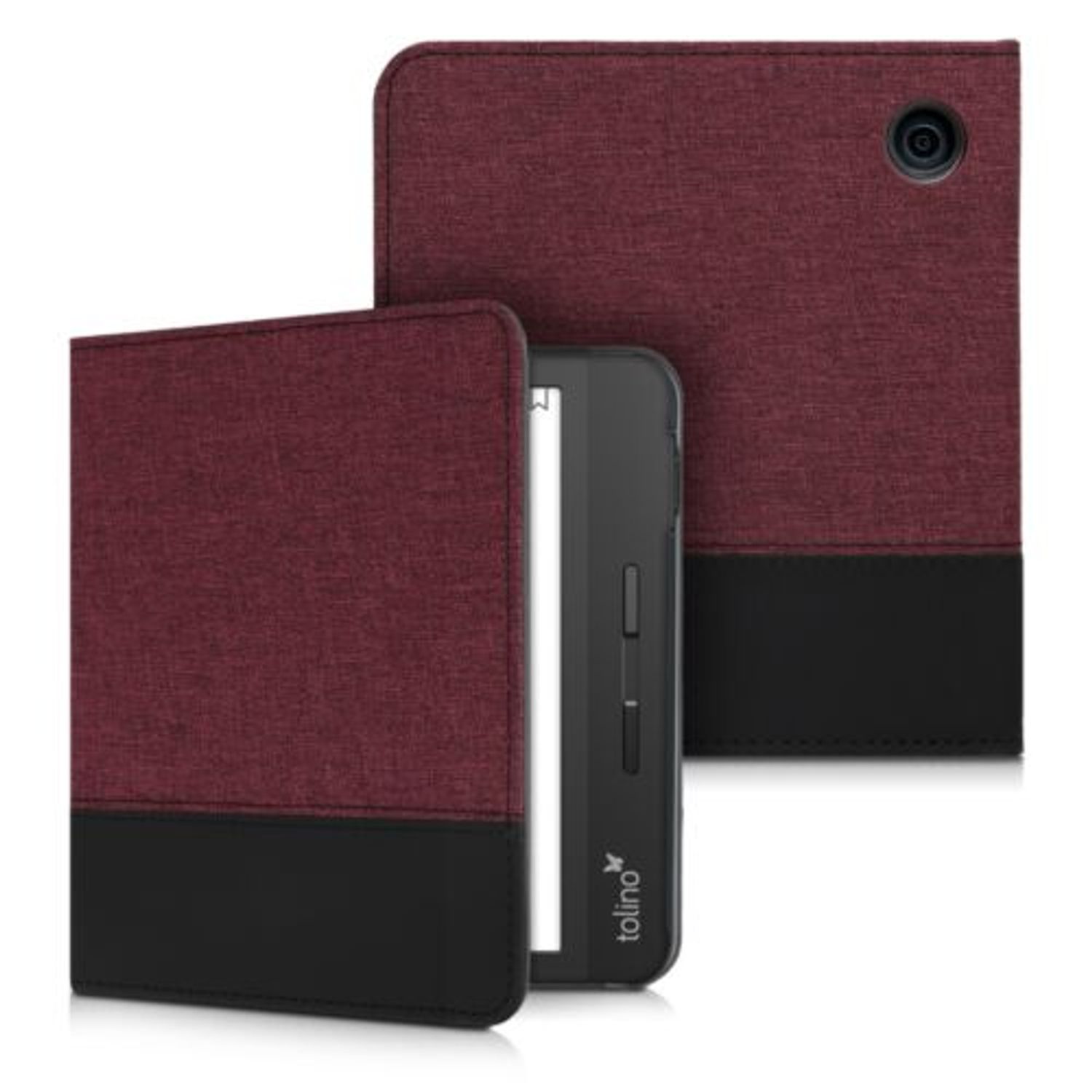 Husa pentru Tolino Vision 5, Textil, Rosu, 50900.02 fotografia produsului View 2 L