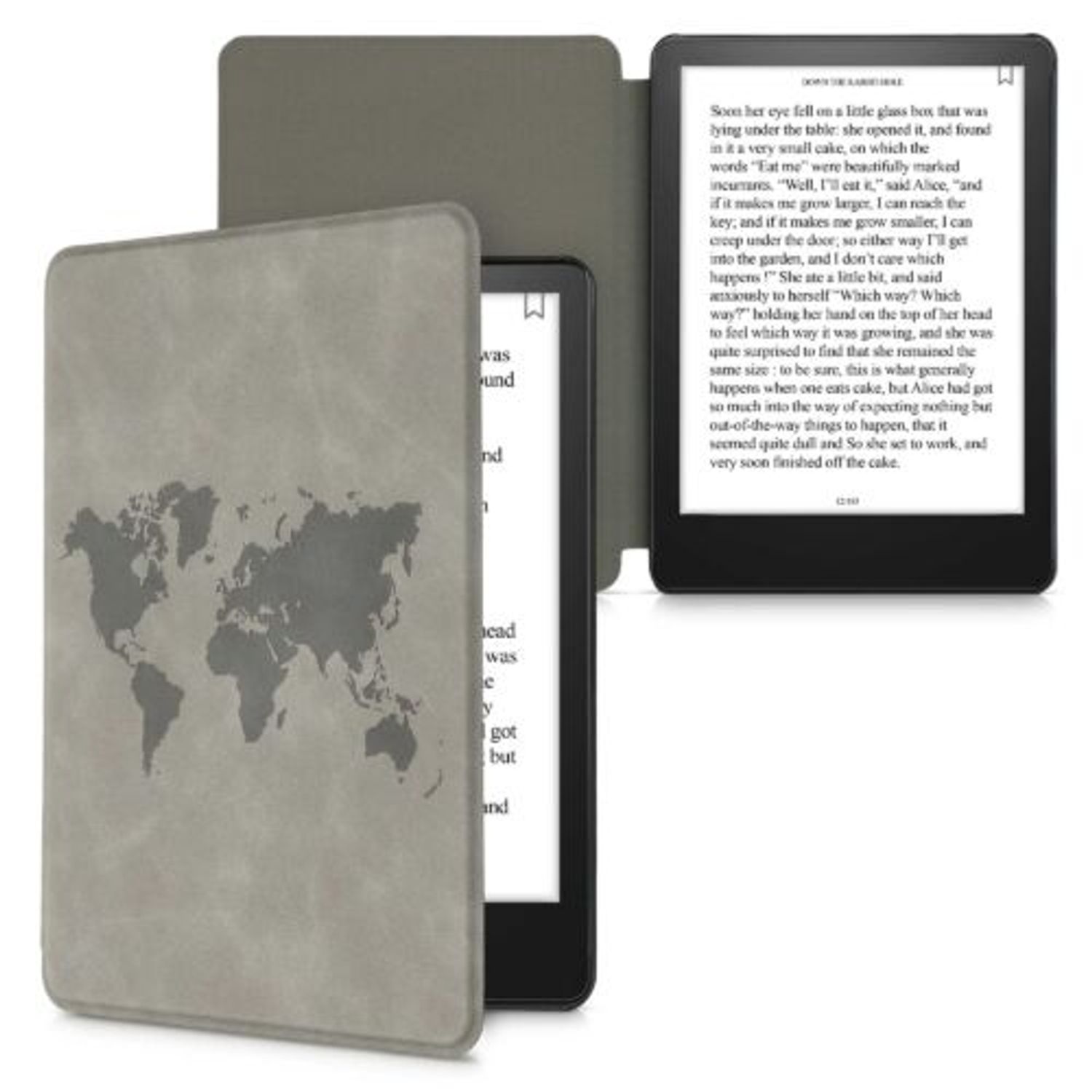 Husa pentru Kindle Paperwhite 11, Piele ecologica, Gri, Kwmobile, 56257.04 fotografia produsului View 2 L