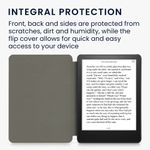 Husa pentru Kindle Paperwhite 11, Piele ecologica, Gri, Kwmobile, 56257.04 fotografia produsului View 5 S