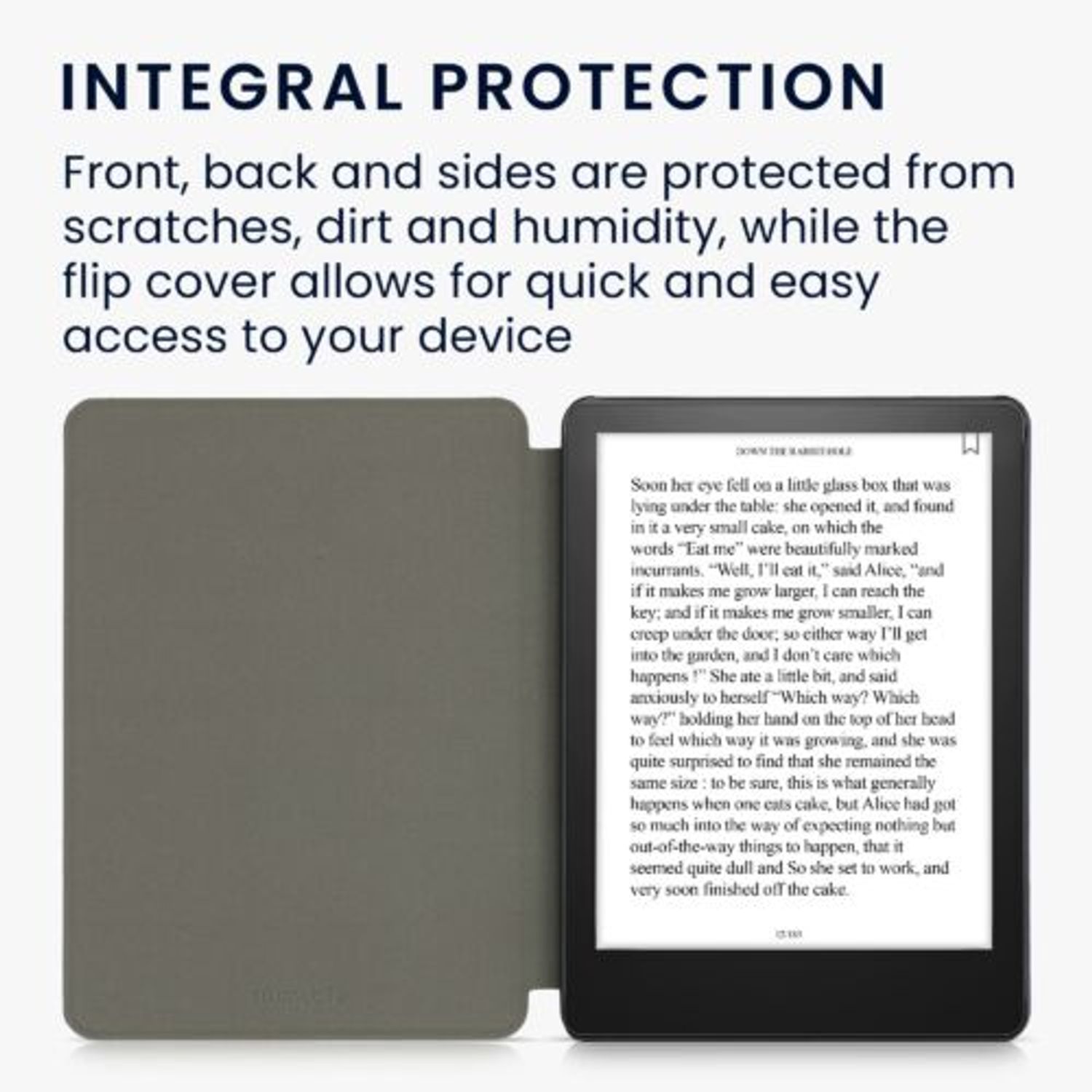 Husa pentru Kindle Paperwhite 11, Piele ecologica, Gri, Kwmobile, 56257.04 fotografia produsului View 5 L