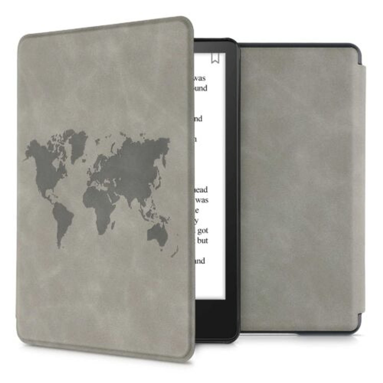 Husa pentru Kindle Paperwhite 11, Piele ecologica, Gri, Kwmobile, 56257.04 fotografia produsului