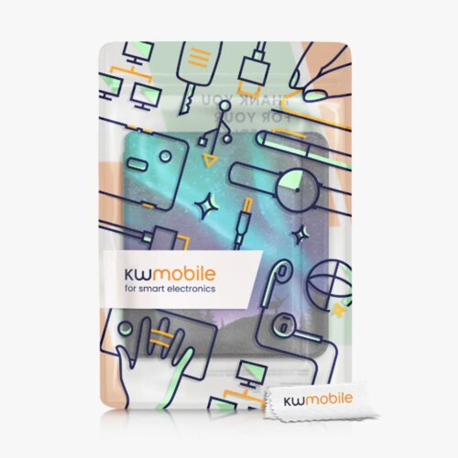 Husa pentru Kobo Libra 2, Piele ecologica, Multicolor, Kwmobile, 56575.07 fotografia produsului View 6 L