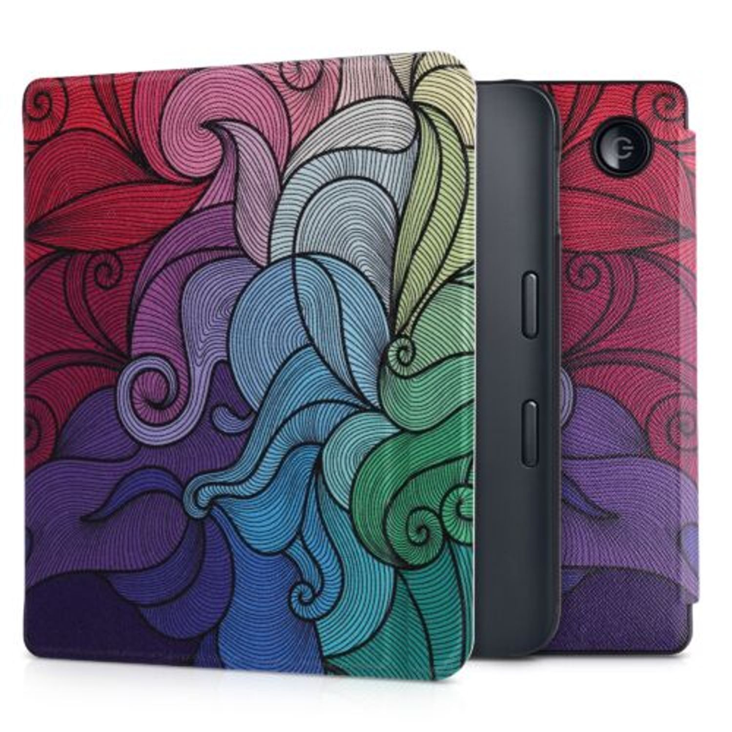 Husa pentru Kobo Libra 2, Piele ecologica, Multicolor, Kwmobile, 56575.10 fotografia produsului