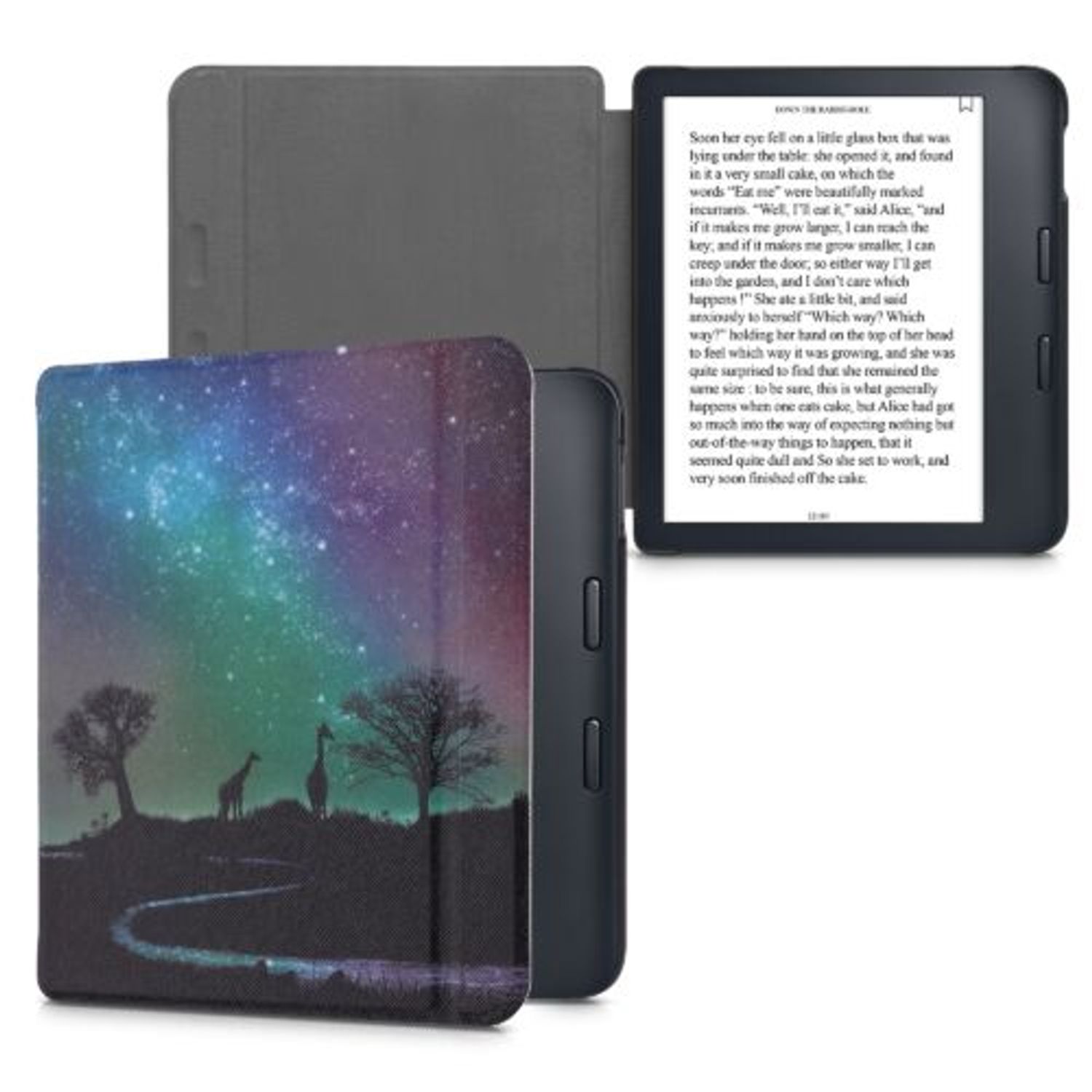 Husa pentru Kobo Libra 2, Piele ecologica, Multicolor, Kwmobile, 56575.06 fotografia produsului View 2 L