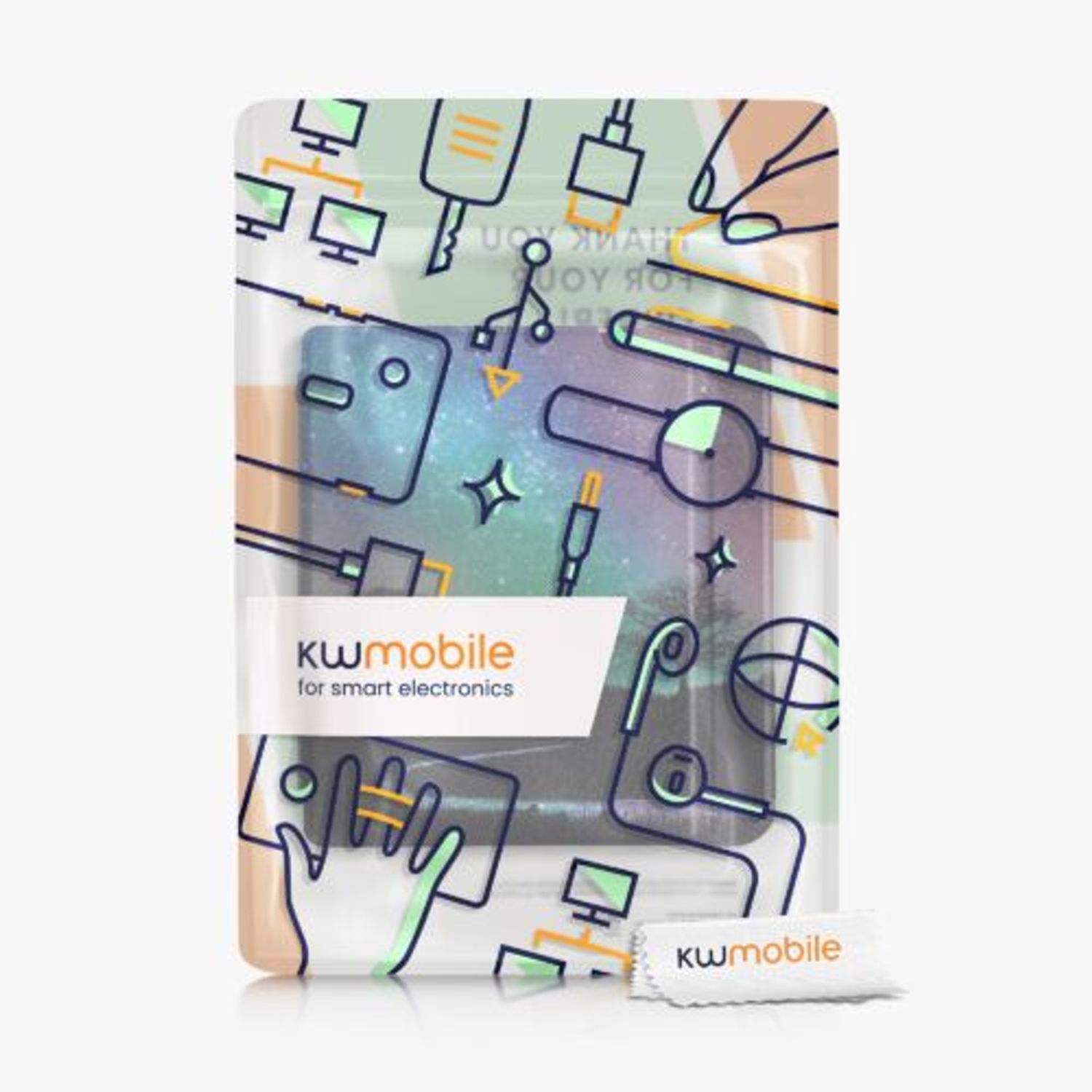 Husa pentru Kobo Libra 2, Piele ecologica, Multicolor, Kwmobile, 56575.06 fotografia produsului View 6 L