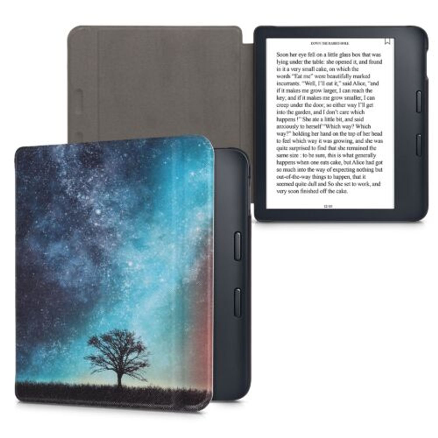 Husa pentru Kobo Libra 2, Piele ecologica, Multicolor, Kwmobile, 56575.01 fotografia produsului View 2 L