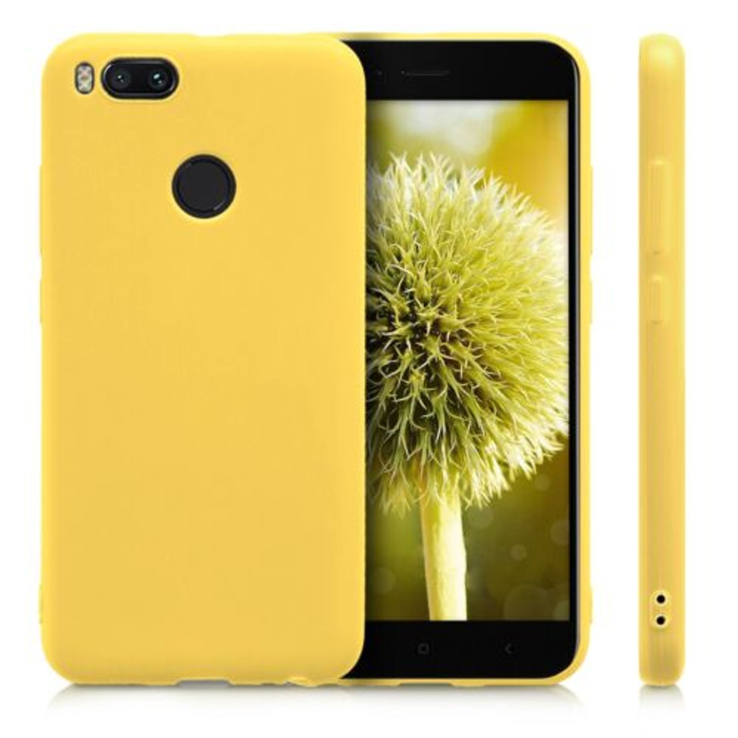 Husa pentru Xiaomi Mi A1, Silicon, Galben, 42838.49 fotografia produsului View 2 L