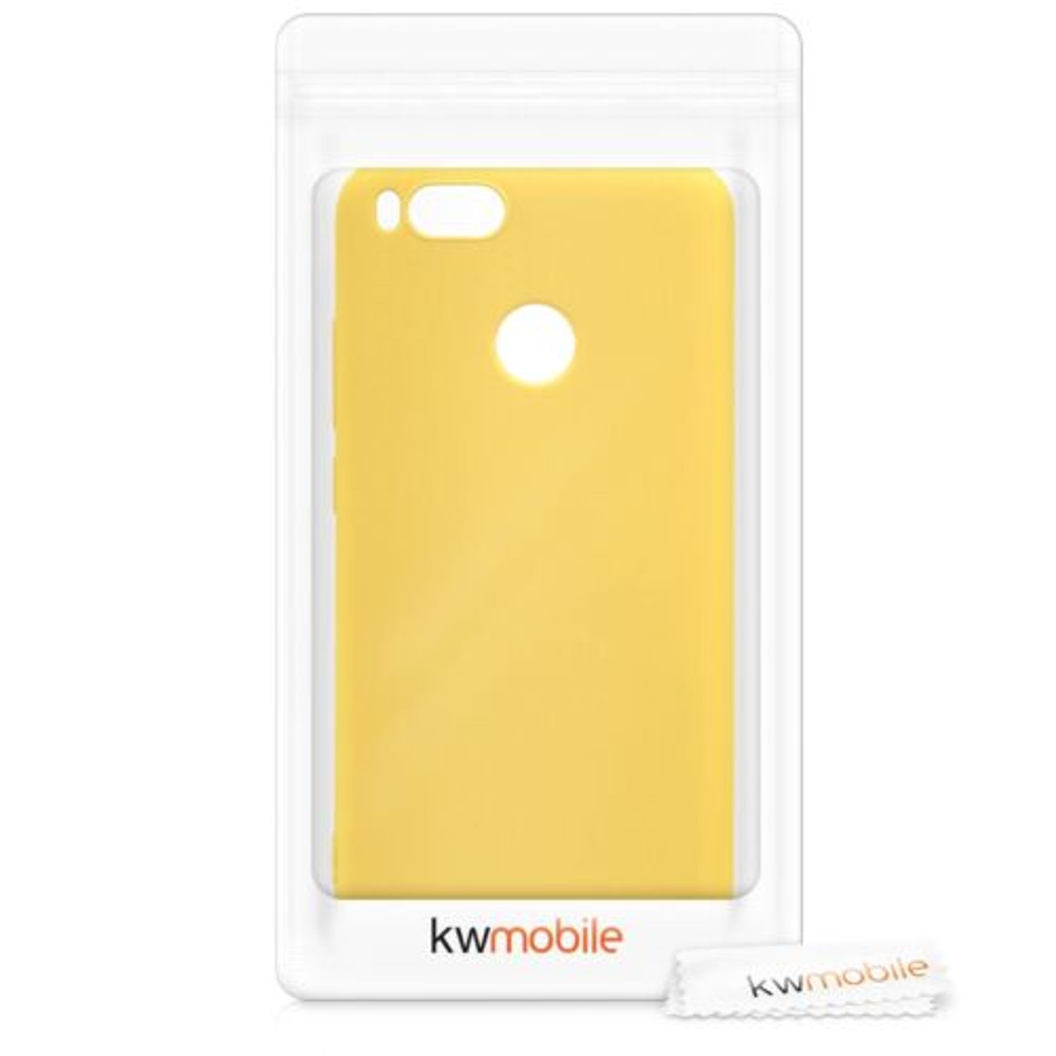 Husa pentru Xiaomi Mi A1, Silicon, Galben, 42838.49 fotografia produsului View 7 L
