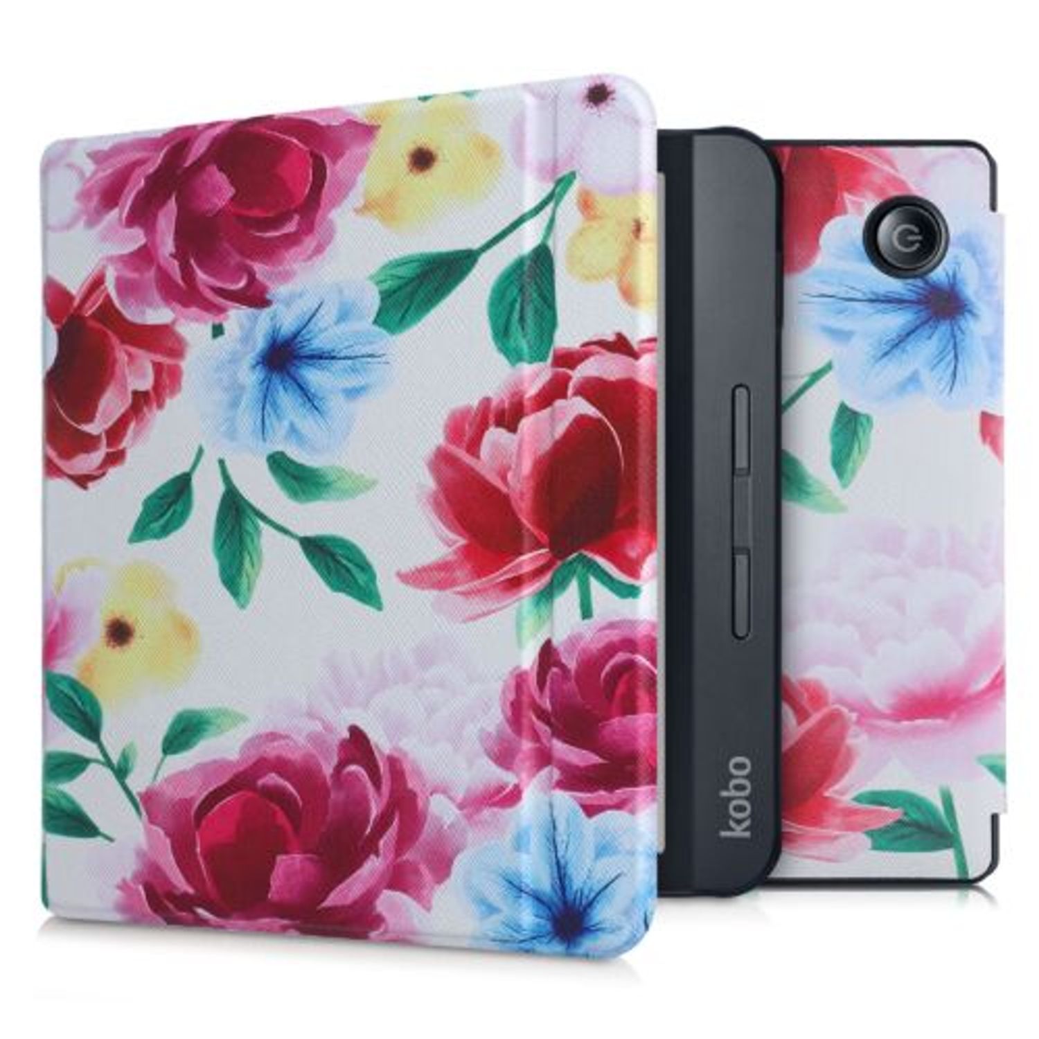 Husa pentru Kobo Libra H2O, Piele ecologica, Multicolor, Kwmobile, 50300.19 fotografia produsului