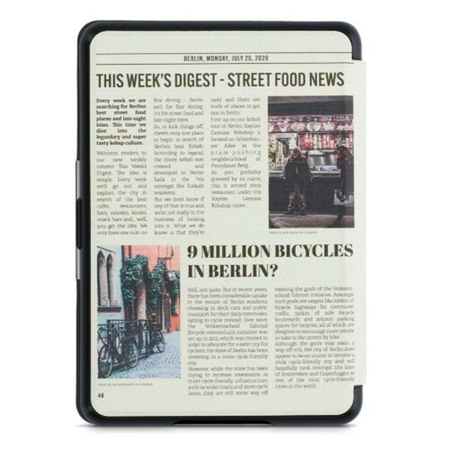 Husa pentru Kindle Paperwhite 10, Piele ecologica, Multicolor, Kwmobile, 46644.65 fotografia produsului View 4 L