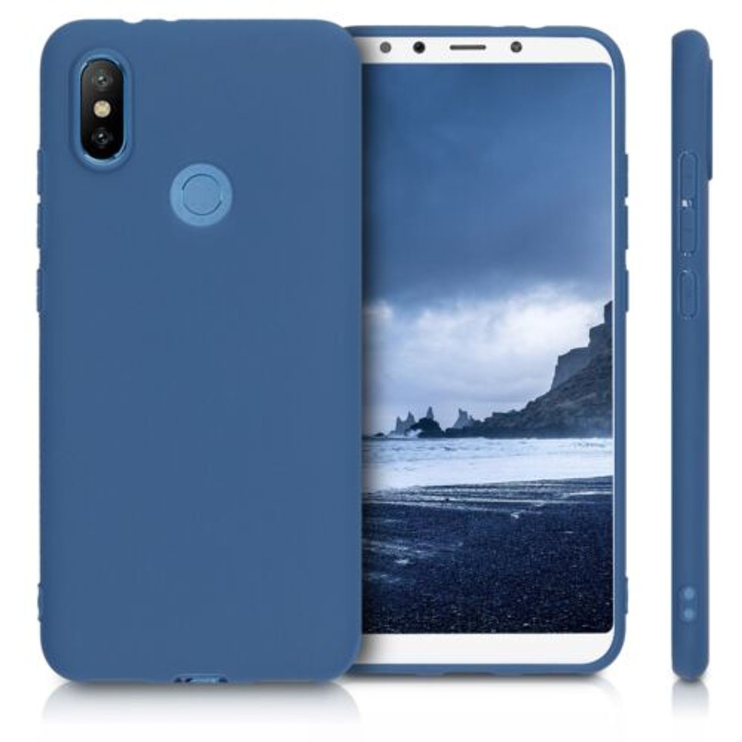 Husa pentru Xiaomi Mi A2/Mi 6X, Silicon, Albastru, 45063.116 fotografia produsului View 2 L