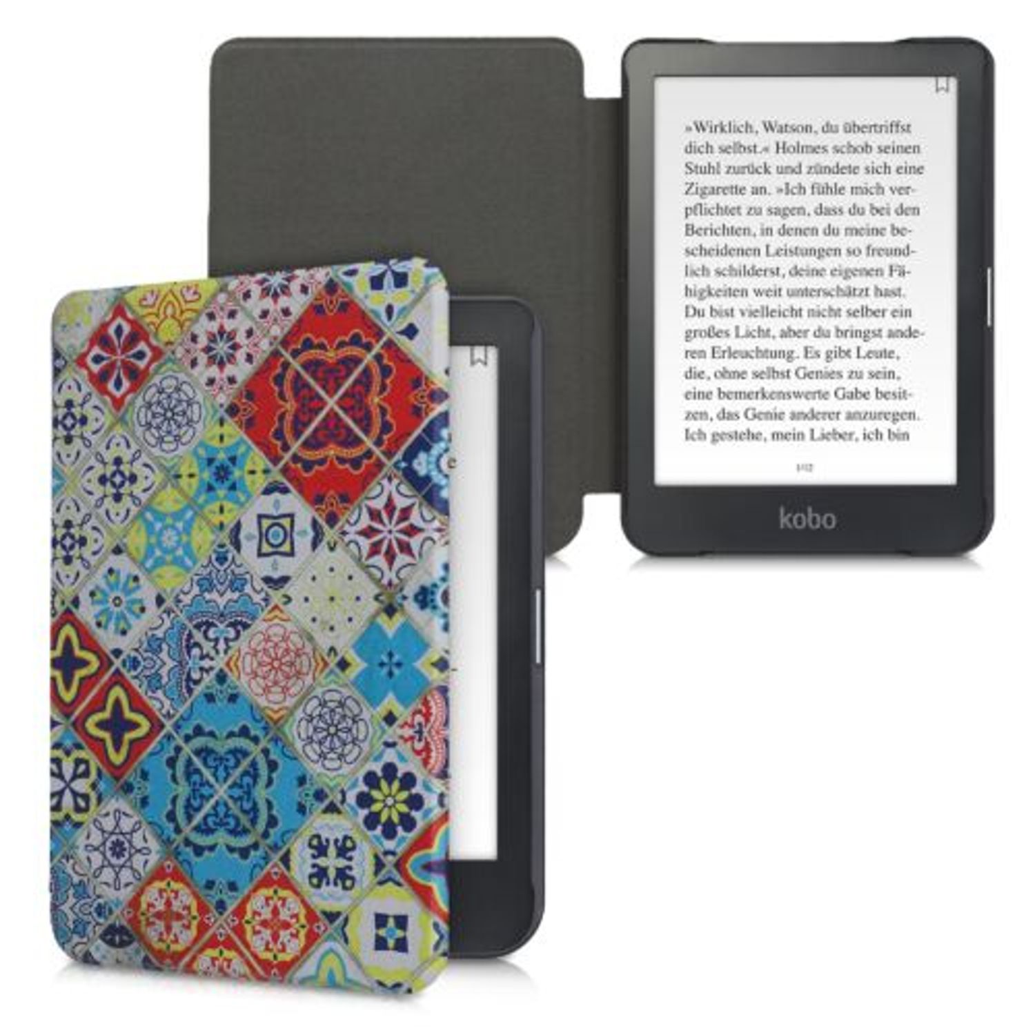 Husa pentru Kobo Clara HD, Piele ecologica, Multicolor, Kwmobile, 45220.32 fotografia produsului View 2 L