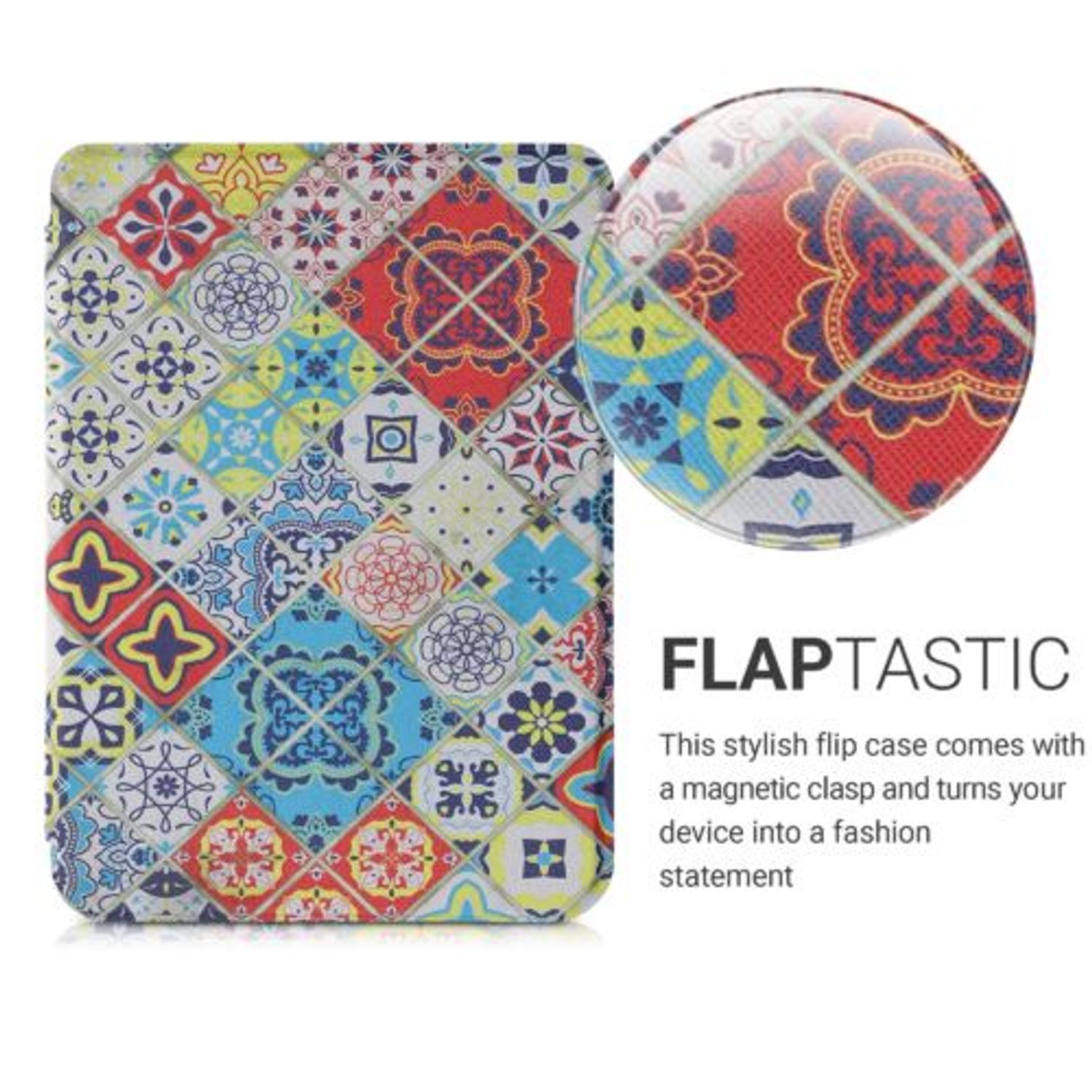 Husa pentru Kobo Clara HD, Piele ecologica, Multicolor, Kwmobile, 45220.32 fotografia produsului View 3 L