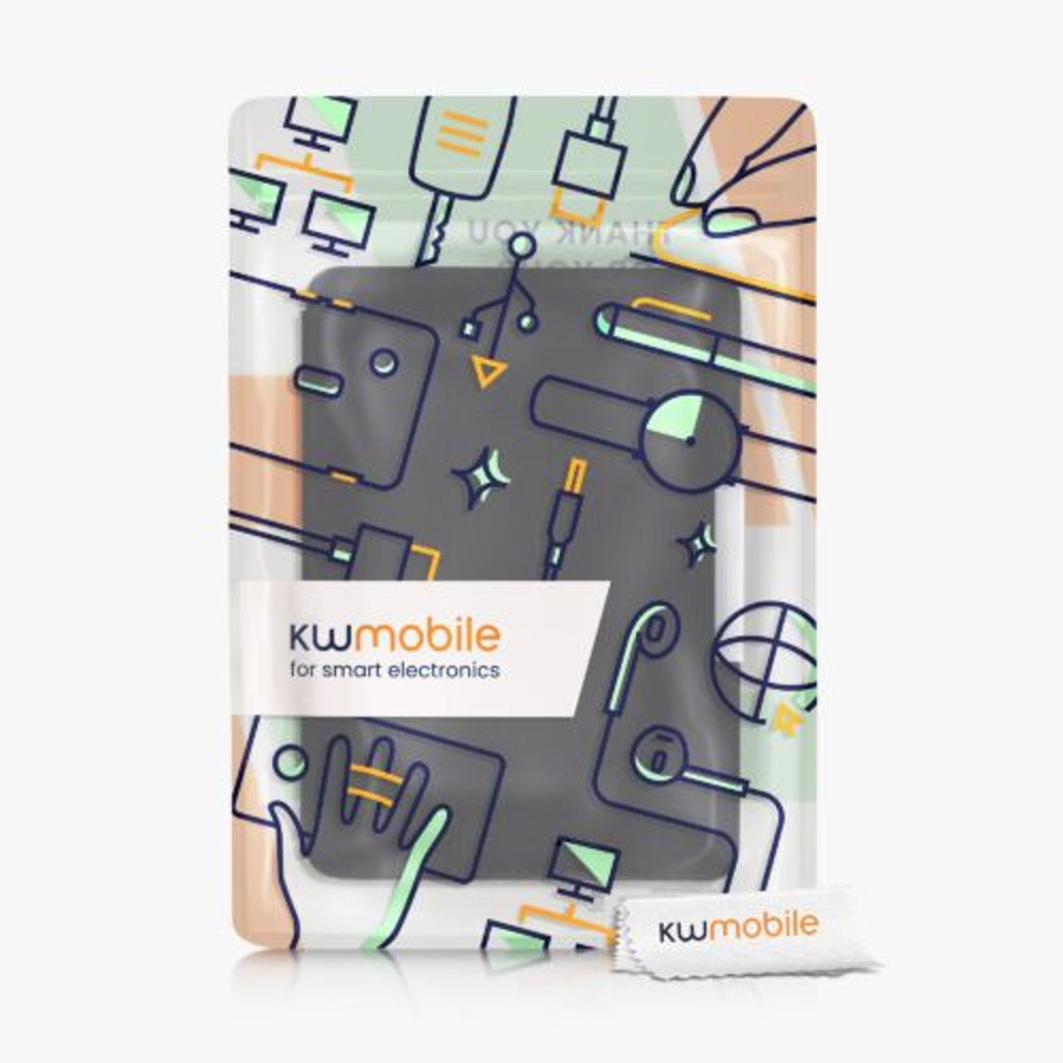 Husa pentru Kindle Paperwhite 7, Textil, Negru, Kwmobile, 49487.01 fotografia produsului View 7 L