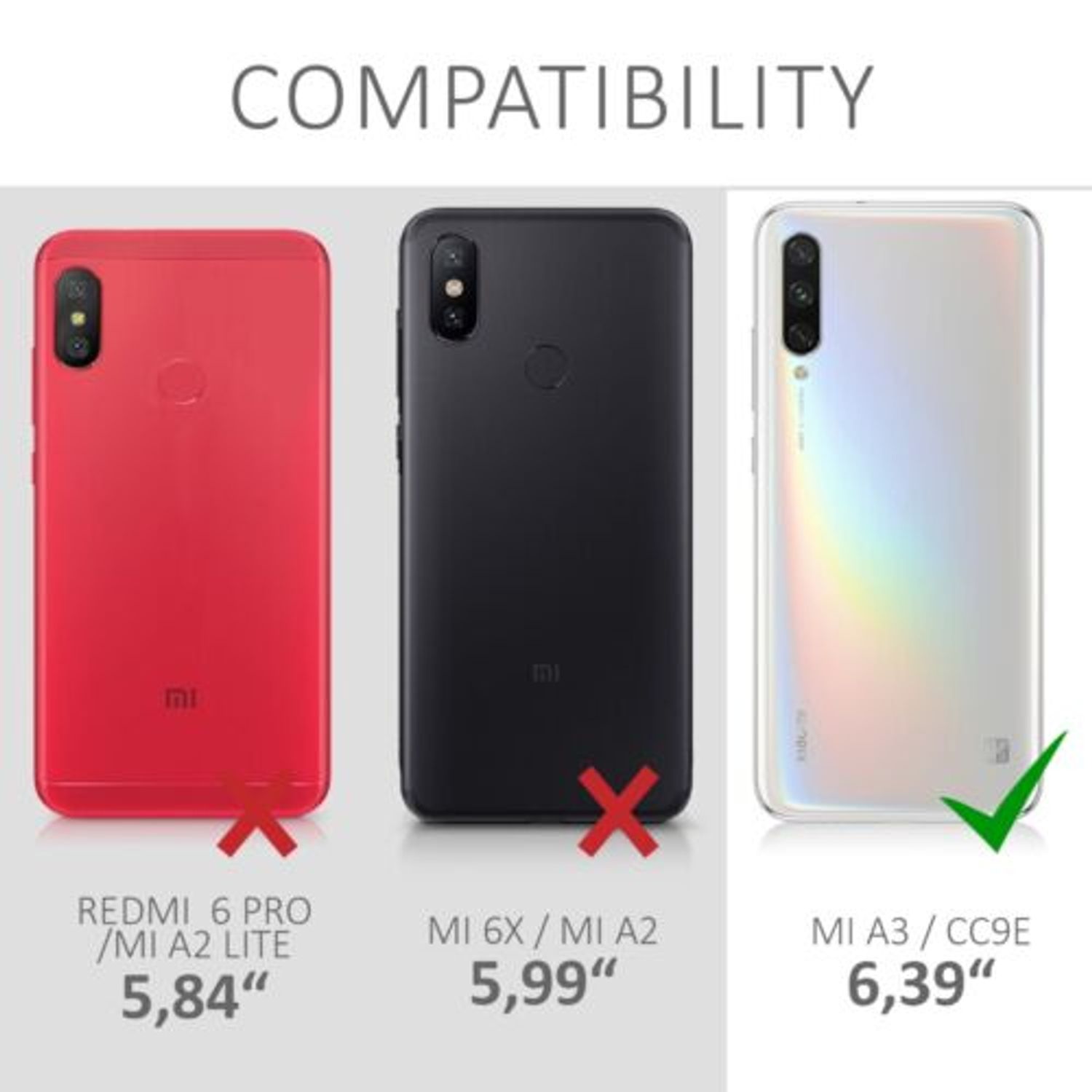 Husa pentru Xiaomi Mi A3/Mi CC9e, Silicon, Multicolor, 49683.02 fotografia produsului View 6 L