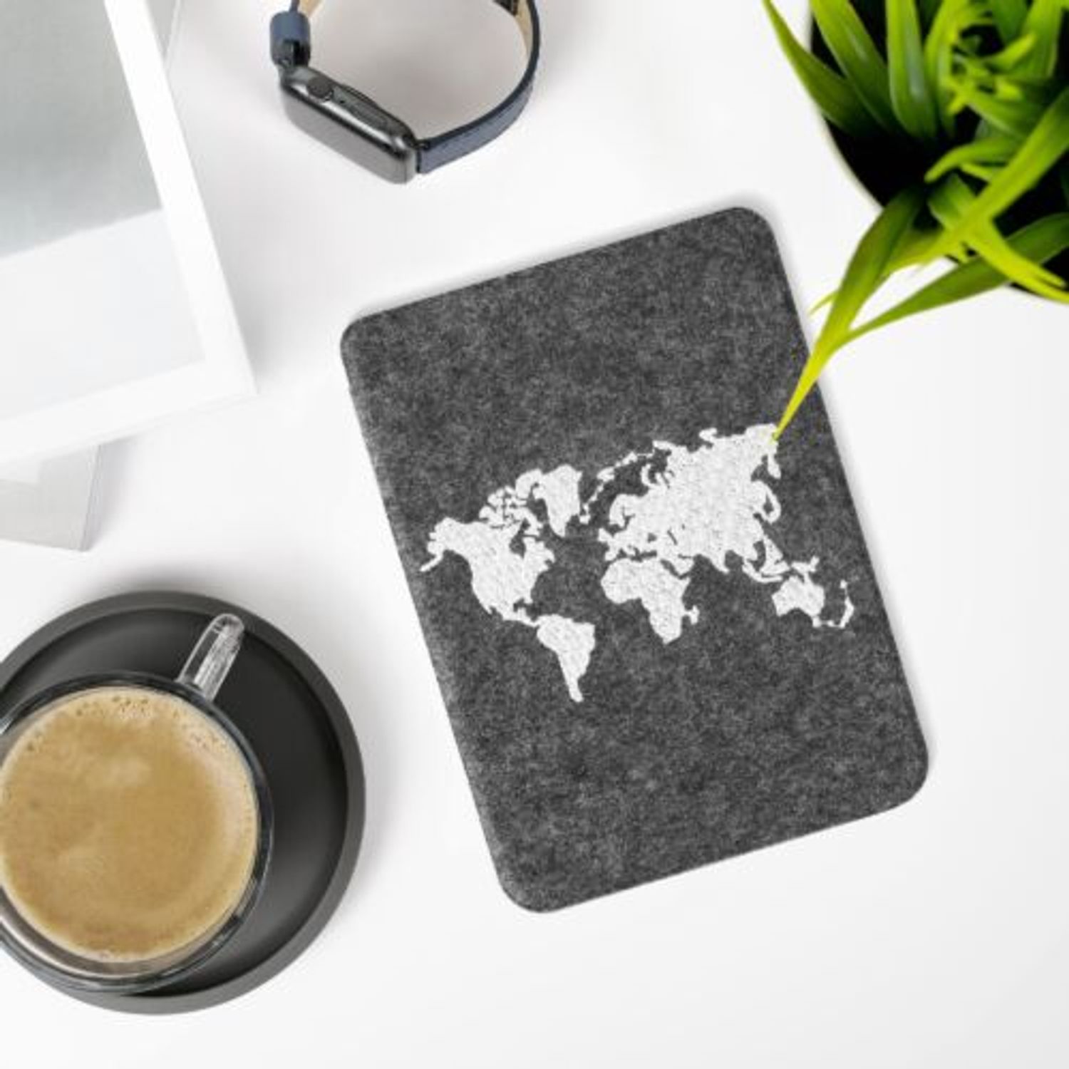 Husa pentru Kobo Clara HD, Textil, Gri, Kwmobile, 56882.01 fotografia produsului View 3 L