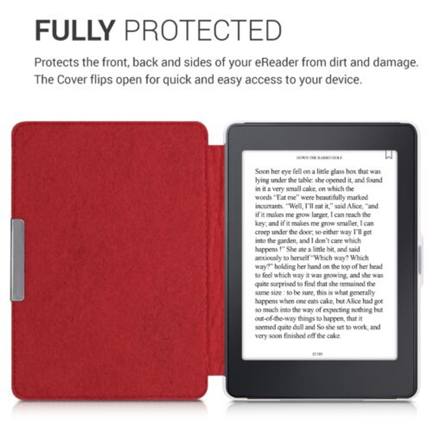 Husa pentru Kindle Paperwhite 7, Textil, Rosu, Kwmobile, 34345.09 fotografia produsului View 5 L