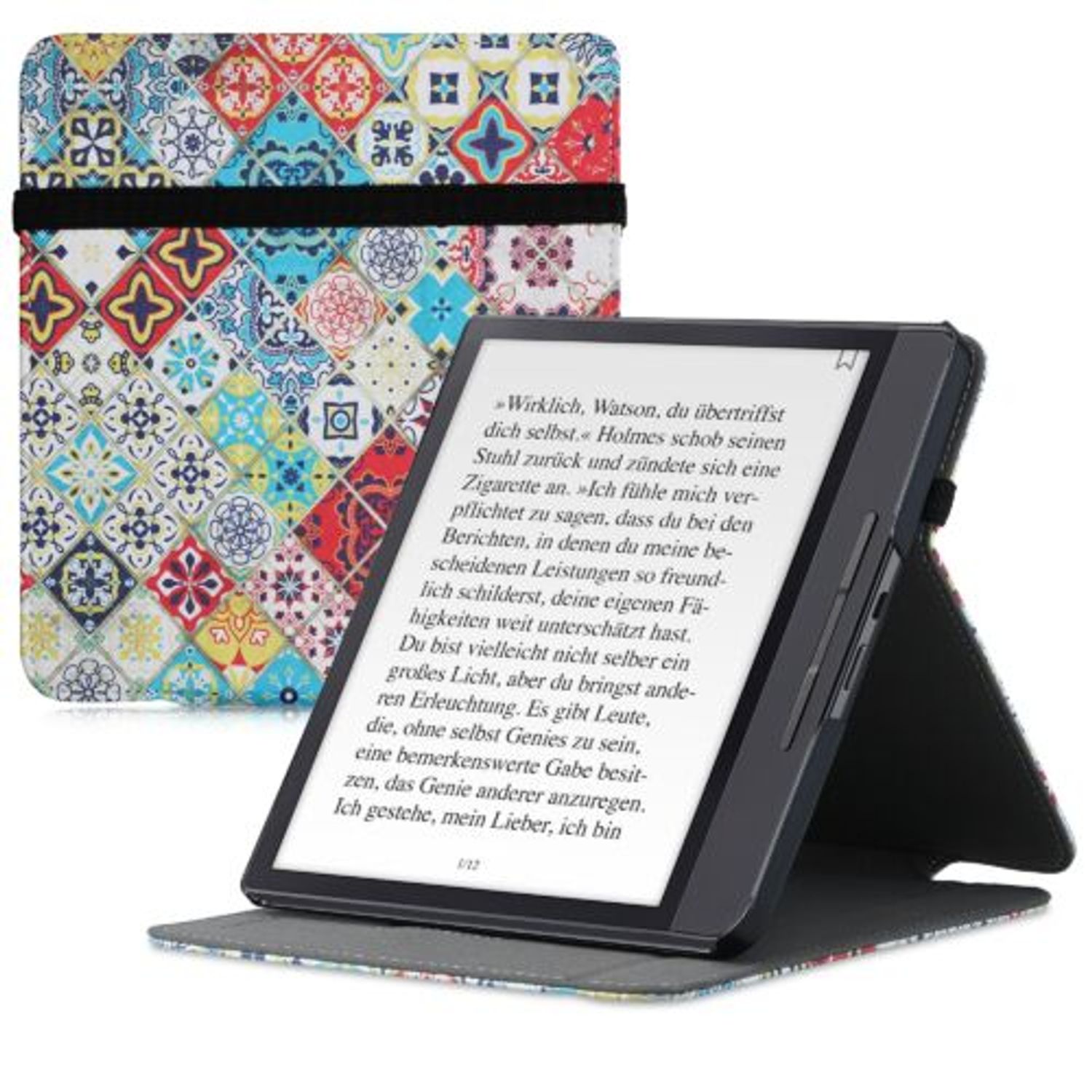 Husa pentru Kobo Forma, Piele ecologica, Multicolor, Kwmobile, 49721.07 fotografia produsului