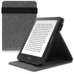 Husa pentru Kobo Clara HD, Textil, Gri, Kwmobile, 48379.22 fotografia produsului