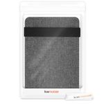 Husa pentru Kobo Clara HD, Textil, Gri, Kwmobile, 48379.22 fotografia produsului View 7 S