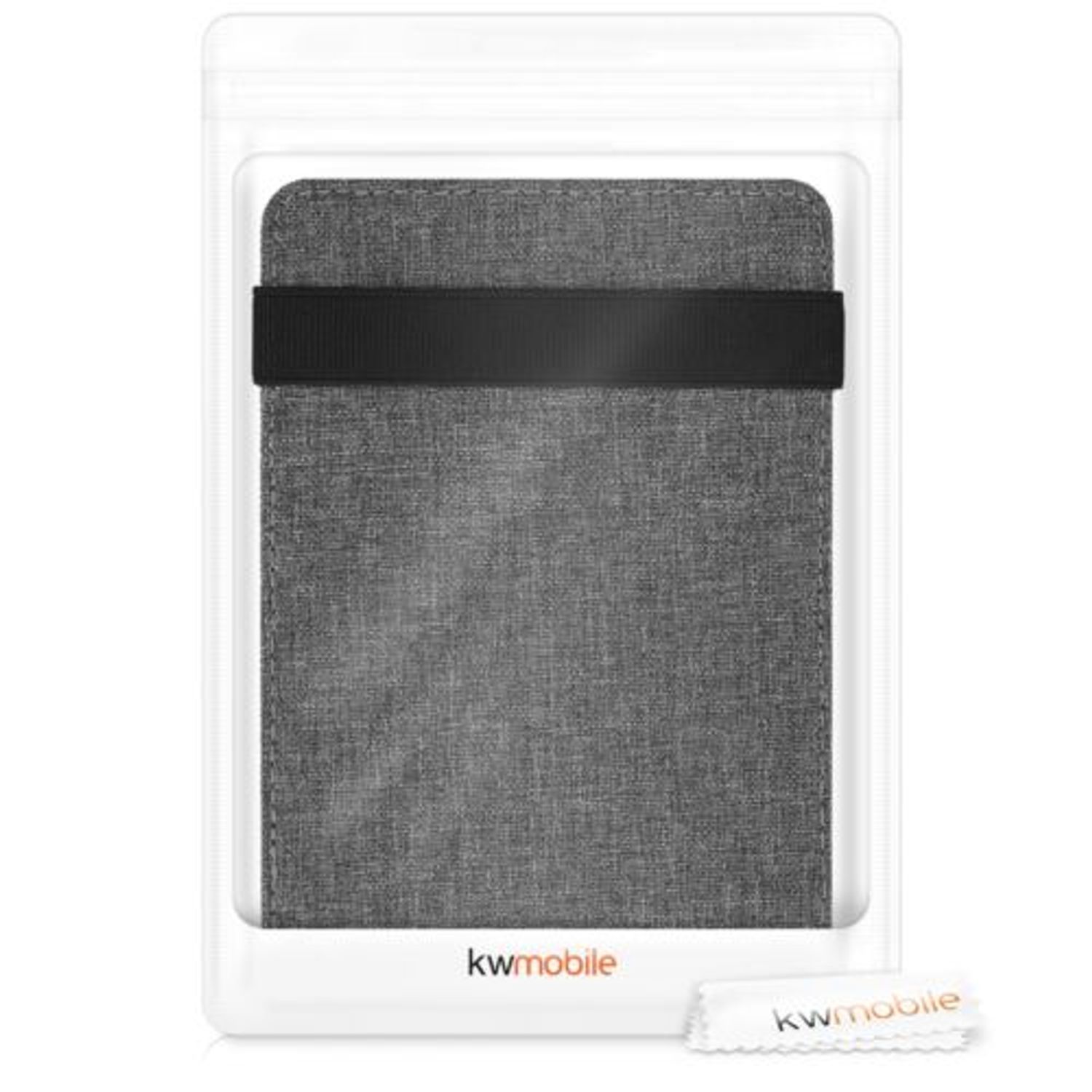 Husa pentru Kobo Clara HD, Textil, Gri, Kwmobile, 48379.22 fotografia produsului View 7 L