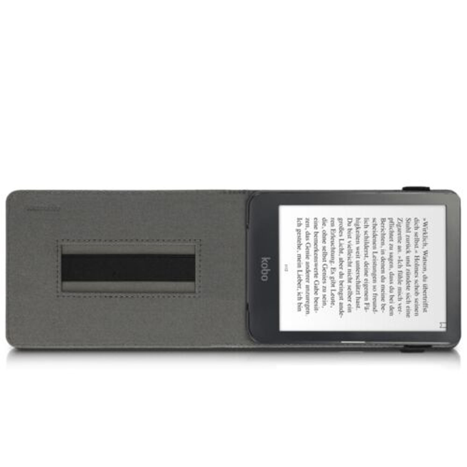 Husa pentru Kobo Clara HD, Textil, Gri, Kwmobile, 48379.22 fotografia produsului View 9 L