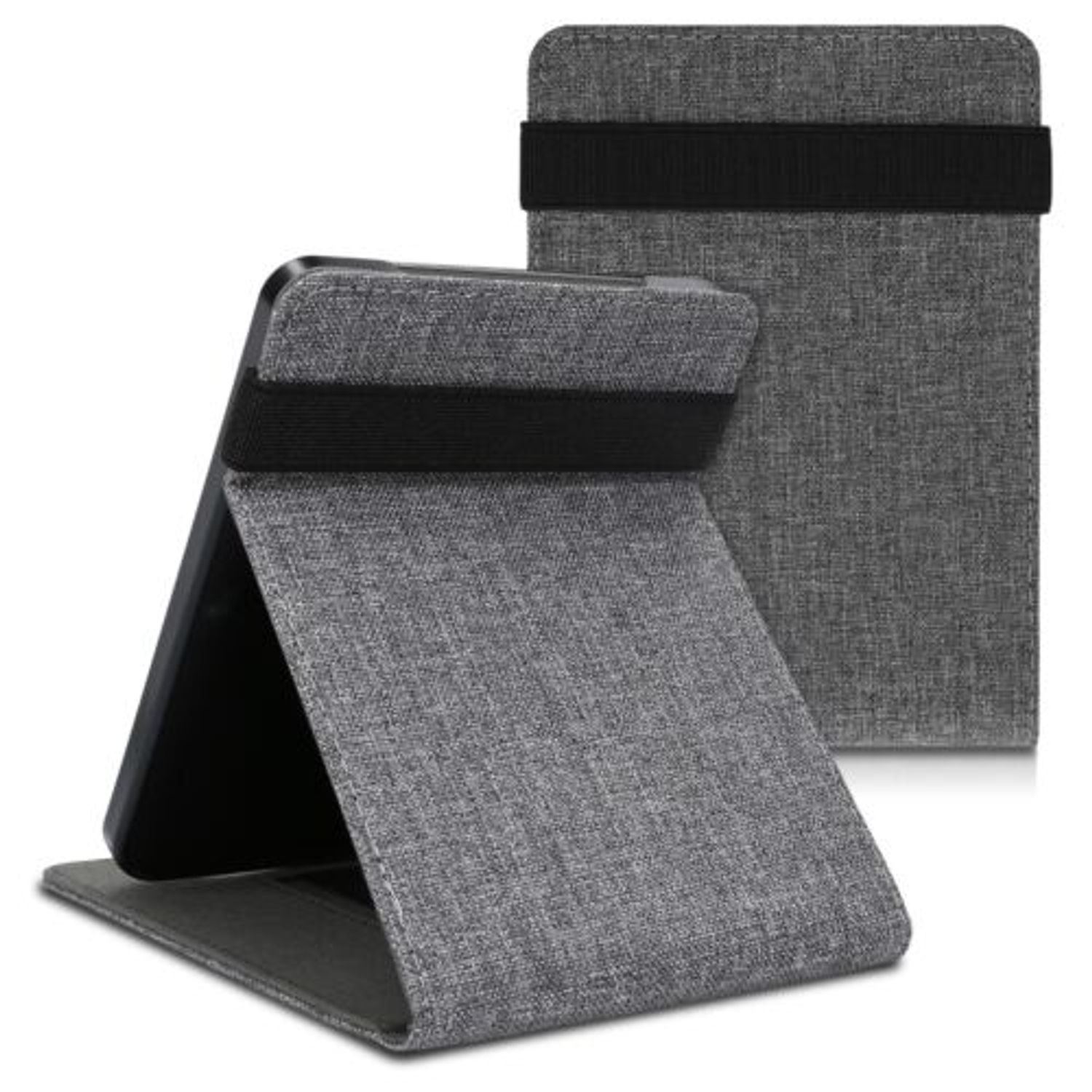 Husa pentru Kobo Clara HD, Textil, Gri, Kwmobile, 48379.22 fotografia produsului View 2 L