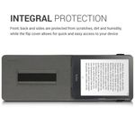 Husa pentru Kobo Clara HD, Textil, Gri, Kwmobile, 48379.22 fotografia produsului View 5 S