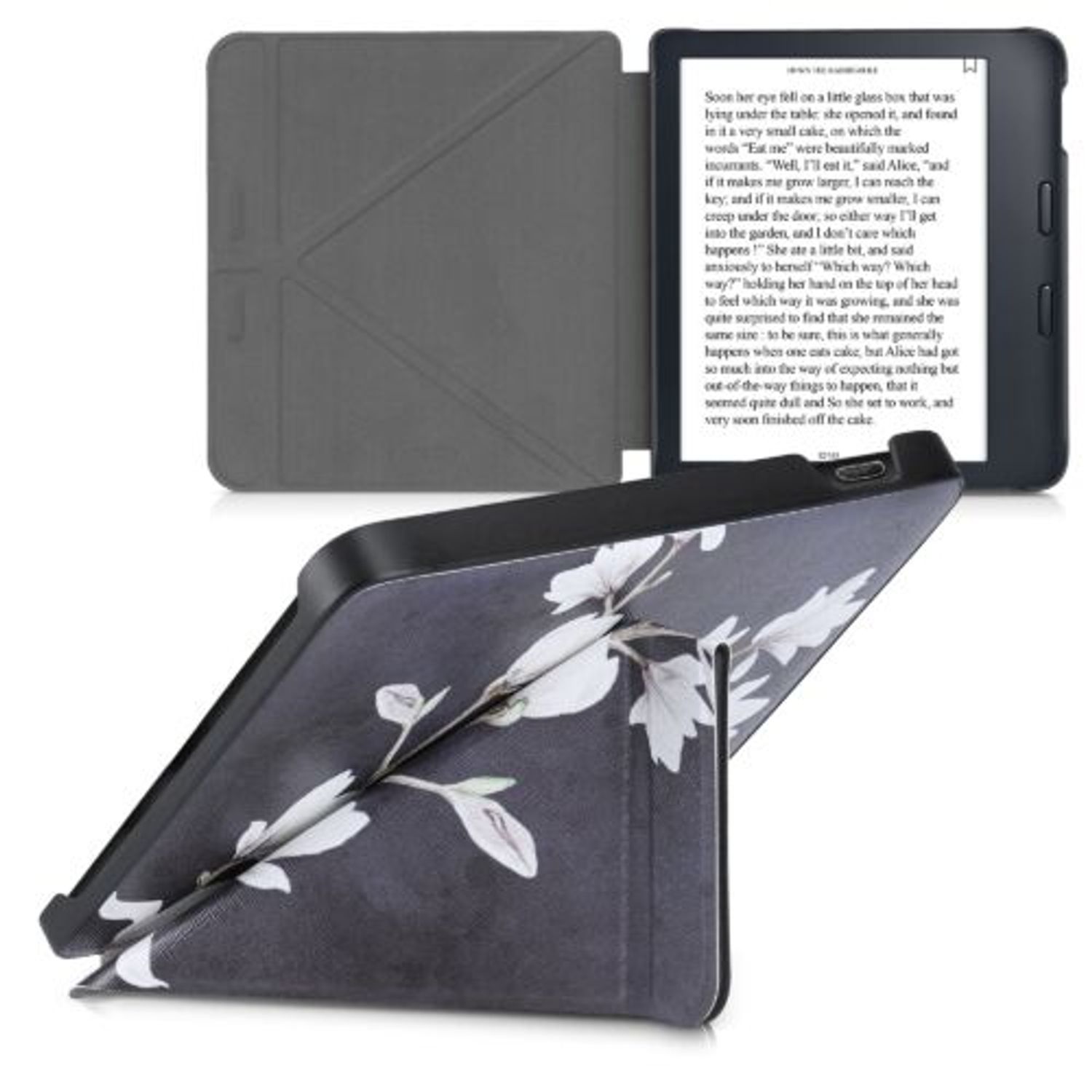Husa pentru Kobo Libra 2, Piele ecologica, Multicolor, Kwmobile, 56577.04 fotografia produsului View 2 L