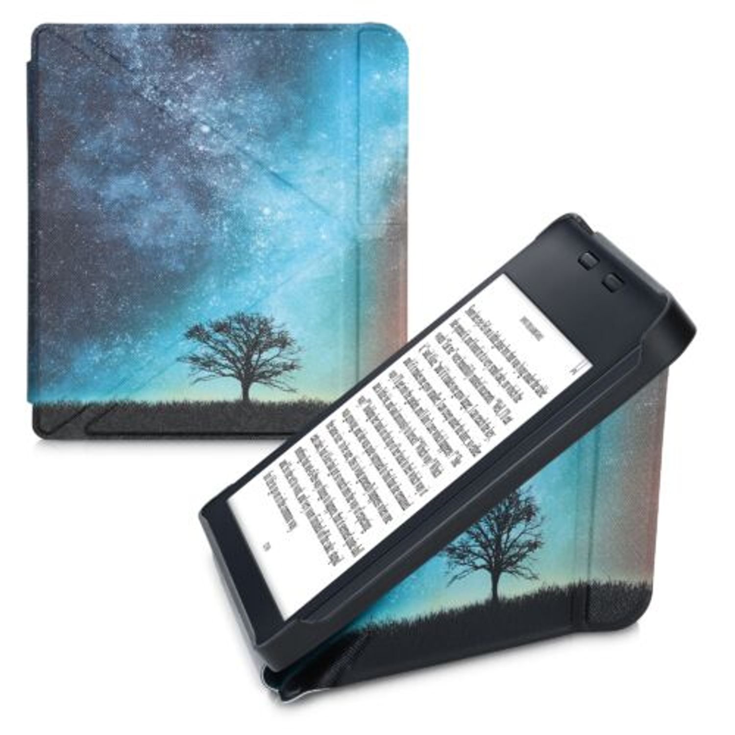 Husa pentru Kobo Libra 2, Piele ecologica, Multicolor, Kwmobile, 56577.01 fotografia produsului